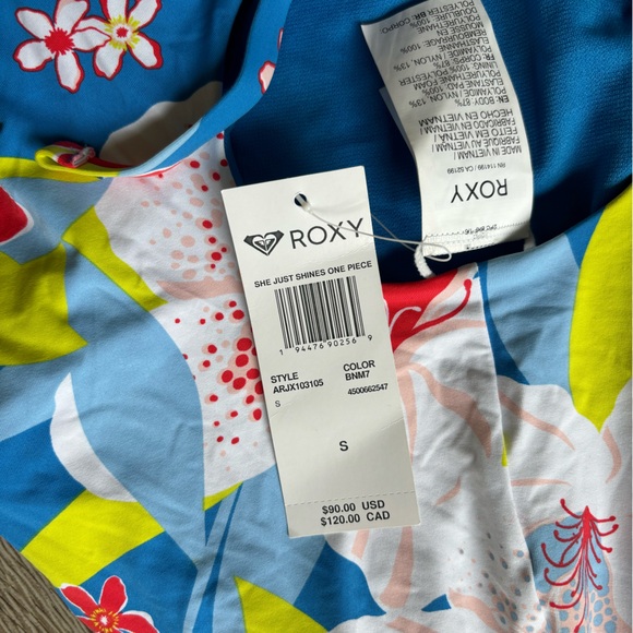 NWT Roxy One Piece Swimsuit - Picture 3 of 4
